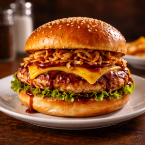 Hamburguesa de Pollo BBQ